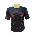 Camiseta T-Shirt masculina MC em tecido protecao caveira rock Camiseta T-Shirt masculina MC em tecido protecao caveira rock