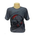Camiseta T-Shirt masculina MC em tecido protecao UV Caveira moto Camiseta T-Shirt masculina MC em tecido protecao UV Caveira moto