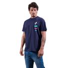 Camiseta T-shirt Masculina Regular Estampada Azul Marinho TXC Lançamento Original Camiseta T-shirt Masculina Regular Estampada Azul Marinho TXC Lançamento Original