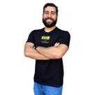 Camiseta T-shirt Masculina Regular Estampada Preta TXC Original Básica Country