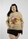 Camiseta t-shirt oversized feminina vintage waffles bege - jayjam rockwear Camiseta t-shirt oversized feminina vintage waffles bege - jayjam rockwear