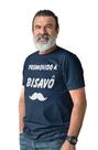 Camiseta T-shirt Promovido a Bisavô Dia dos Pais Azul Marinho
