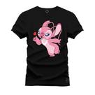 Camiseta T-Shirt Unissex Eestampada Algodão Angel