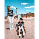 Camiseta Tal Mãe Tal Filho Preta ( 2 peças ) Camiseta Tal Mãe Tal Filho Preta ( 2 peças )