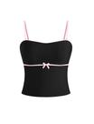 Camiseta tanquíni ZAFUL, sem alças, maiô Tummy Control, rosa M