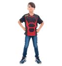Camiseta Tática Nerf Infantil Vermelha