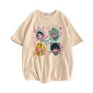 Camiseta Teen Psychedelic Alien Stage Top, Estilo Vintage Dos Anos 80 E 90, Confortável, Roupas