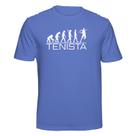 Camiseta Tenista Evolution Jogador de Tenis Cor:AzulTamanho:G