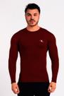Camiseta Térmica Manga Longa Masculina Bordo
