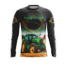 Camiseta Térmica Sublimada Manga Longa Duagro Trator Verde Suplex Dry UV Camiseta Térmica Sublimada Manga Longa Duagro Trator Verde Suplex Dry UV