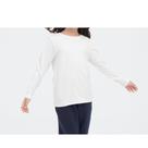 Camiseta Térmica Uniqlo Heattech Infantil Manga Longa Branca Camiseta Térmica Uniqlo Heattech Infantil Manga Longa Branca