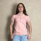 Camiseta Texas Farm Polo Feminina Original Agro Rosa Claro Camiseta Texas Farm Polo Feminina Original Agro Rosa Claro