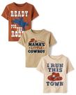 Camiseta The Children's Place Baby Boys Toddler 3 anos, pacote com 3