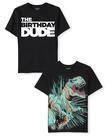 Camiseta The Children's Place Boys Bday Dude/Dino, pacote com 2