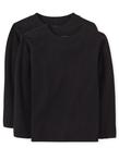 Camiseta The Children's Place de manga comprida Baby Boy 3T preta
