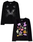Camiseta The Children's Place Girls All Holidays, pacote com 2