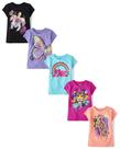 Camiseta The Children's Place Girls, pacote com 5 unidades de manga curta