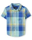 Camiseta The Children's Place Toddler Boys de manga curta Aqua 18-24M