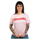 Camiseta Thrasher Magazine Godzilla Rosa 100% Algodão Confortável Skate