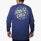 Camiseta thrasher manga longa flame dot ss - marinho