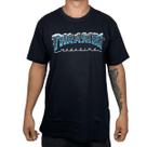 Camiseta Thrasher Skate Mag Black Ice Logo Preto