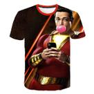 Camiseta Thunder Shazams, roupa de rua, blusa moderna de manga curta