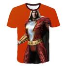 Camiseta Thunder Shazams, roupa de rua, blusa moderna de manga curta