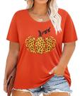 Camiseta TIYOMI Plus Size para mulheres de manga curta de Halloween