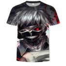 Camiseta Tokyos Ghouls Streetwear, moda, manga curta, top An