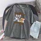 Camiseta Tom e Jerry Premium Unissex Desenho Rato e Gato Envio Imediato Bege