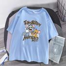Camiseta Tom e Jerry Premium Unissex Desenho Rato e Gato Envio Imediato Bege