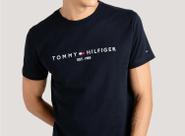 Camiseta Tommy Hilfiger Masculina Clássic Original Marinho TAMANHO:G Camiseta Tommy Hilfiger Masculina Clássic Original Marinho TAMANHO:G