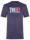 Camiseta Tommy Jeans RWB Centered Logo Azul Marinho Camiseta Tommy Jeans RWB Centered Logo Azul Marinho