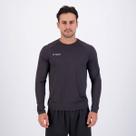 Camiseta Topper Basic Poliamida Manga Longa Preta