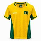 Camiseta Torcedor Brasil Bandeira Braziline - Amarela - G