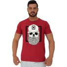 Camiseta Tradicional Manga Curta MXD Conceito Caveira Lenhador De Boné