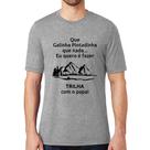 Camiseta Trilha com o papai Trekking - Foca na Moda Camiseta Trilha com o papai Trekking - Foca na Moda