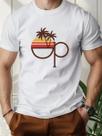 Camiseta Tropical Op Palms Estampa Praia Verão 100% Algodao Premium