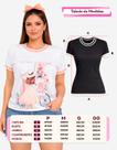 Camiseta Tshirt Feminina Baby Look Estilosa Com Strass