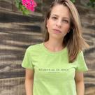 Camiseta Tshirt Feminina verde Revista se
