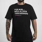 Camiseta Tudo Bêbado Cerveja Preta Unibutec Camiseta Tudo Bêbado Cerveja Preta Unibutec