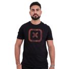 Camiseta Txc Preto Logo Amarelo vermelho