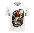 Camiseta Umbanda Candomblé Zé Pilintra É Melhor Andar Sozinho Branca 100% algodão Premium