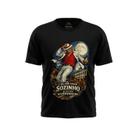 Camiseta Umbanda Candomblé Zé Pilintra É Melhor Andar Sozinho Preta 100% algodão Premium