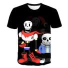 Camiseta Undertales Sans Papyrus, roupa de rua, moda, venda curta