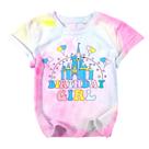Camiseta UNIQUEONE Birthday Girl 2-14 Anos A-Purple