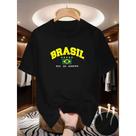 Camiseta Unisex Brasil Copa 2026 Rio de Janeiro 100% Algodão Lançamento Verão