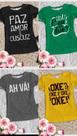 Camiseta unisex estampas diversas