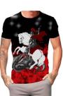 Camiseta Unisex São Jorge Oração Padroeiro Estampada Preta