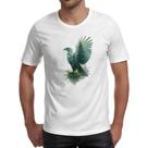 Camiseta Unissex Aguia e Floresta dupla exposicao